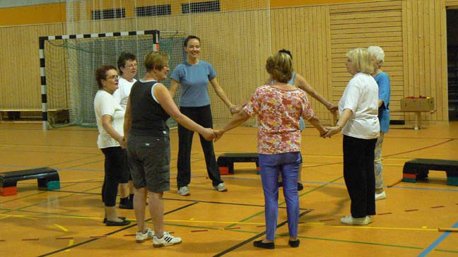Foto aus der Turnhalle während der Sportveranstaltung