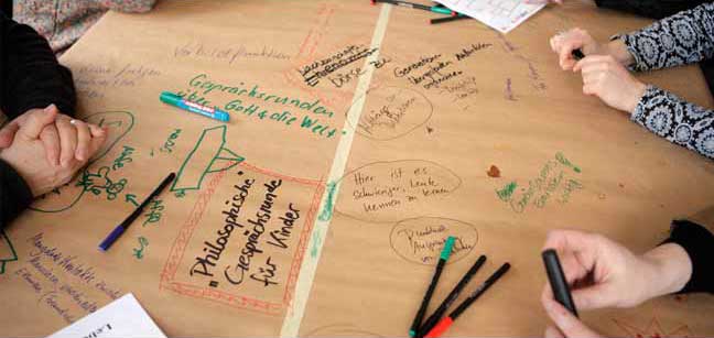 Foto des Blattes mit den Ergebnissen