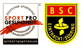 Logos BSC Eintracht Südring und Qualitätssiegel